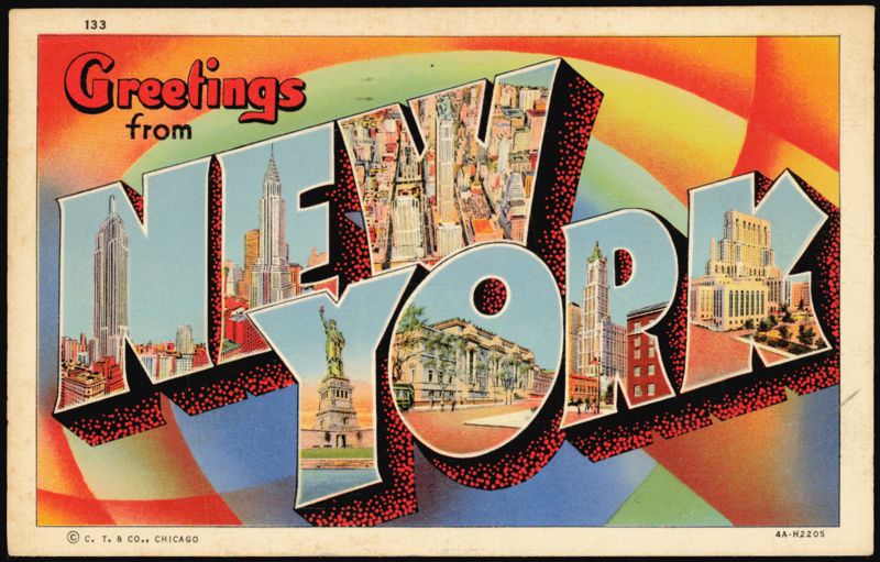 Greetings from New York Large Letter