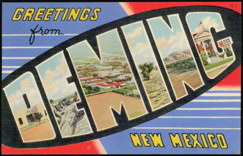 Greetings from Deming Large Letter New Mexico