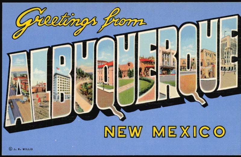 Greetings from Albuquerque Large Letter