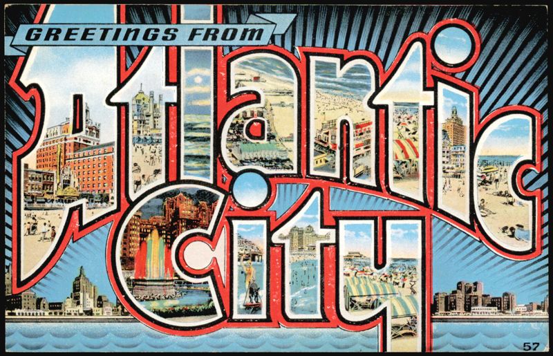 Greetings From Atlantic City Large Letter