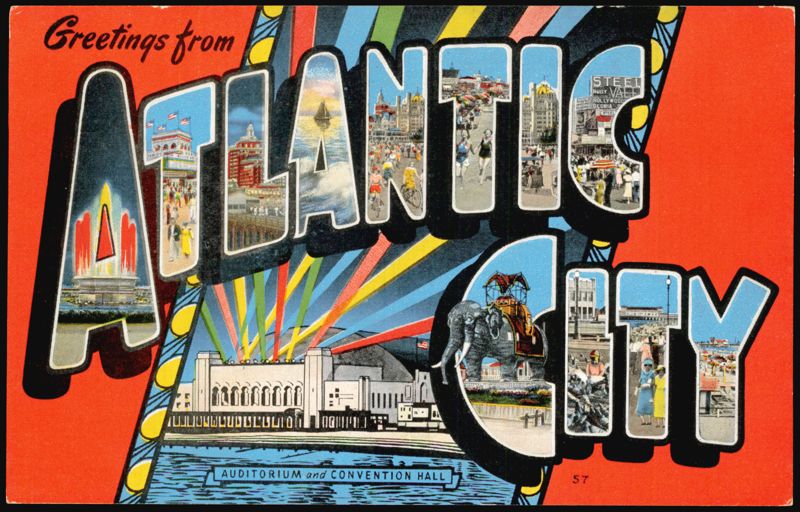 Greetings from Atlantic City Large Letter Views