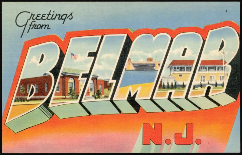 Greetings from Belmar Large Letter