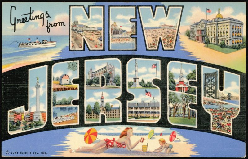 Greetings from New Jersey Large Letter