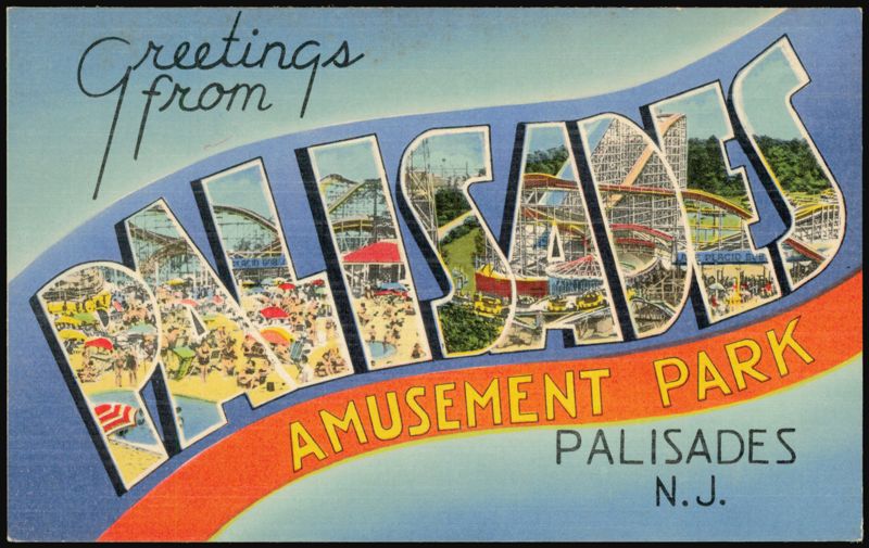 Greetings from Palisades Amusement Park Alpine New Jersey