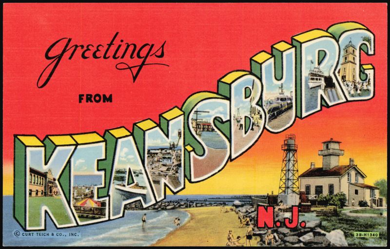 Greetings From Keansburg Large Letter New Jersey