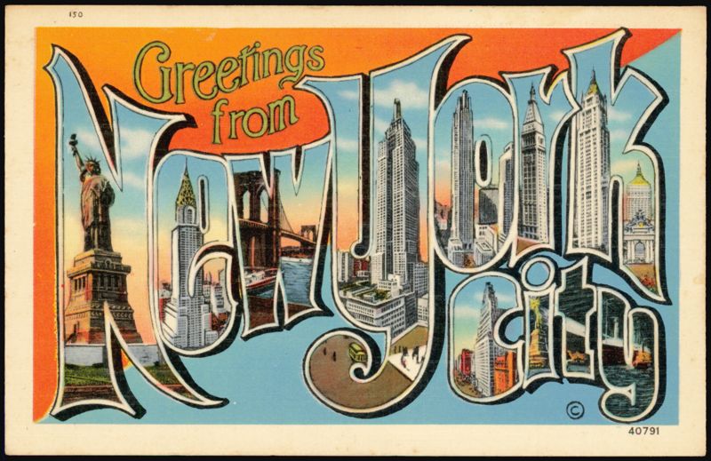 Greetings from New York City Large Letter