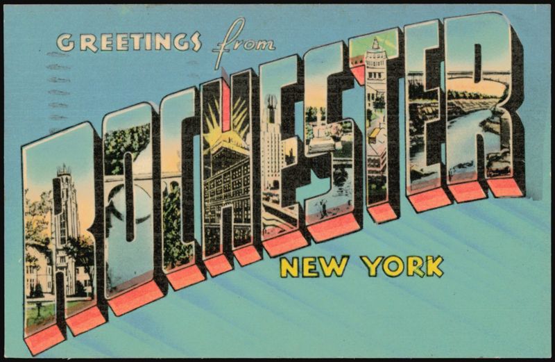 Greetings from Rochester New York Large Letter