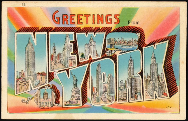 Greetings from New York Large Letter