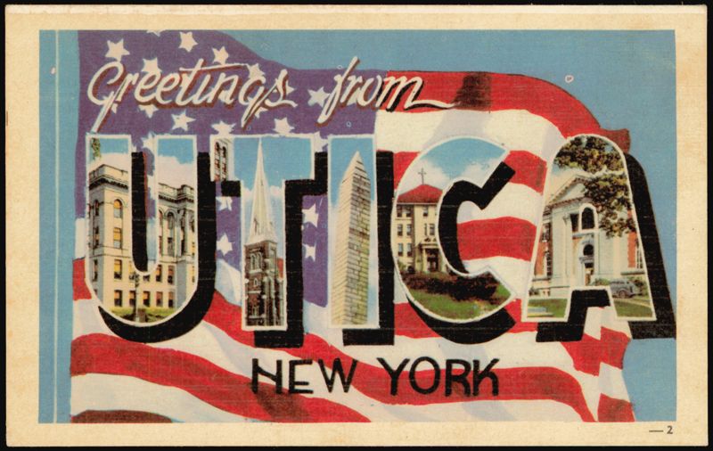 Greetings from Utica New York Large Letter