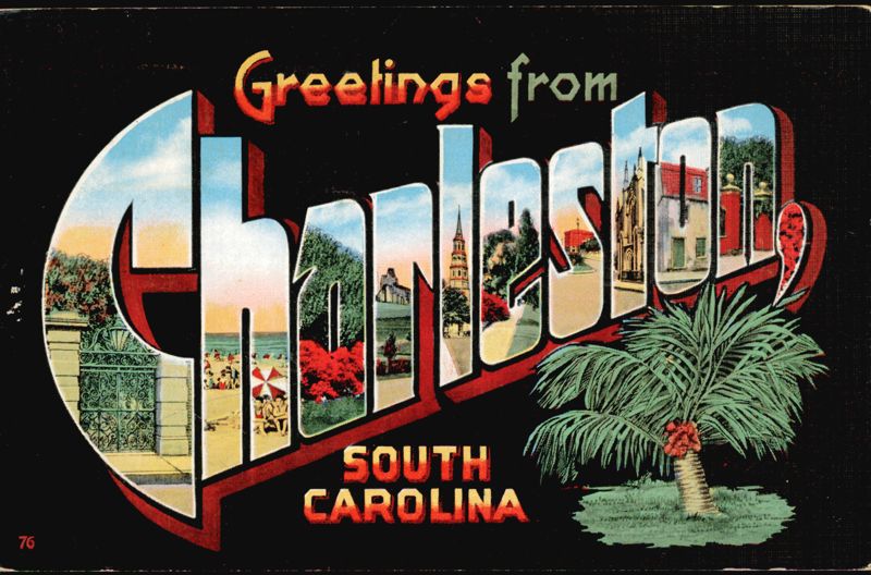 Greetings from Charleston, South Carolina Large Letter