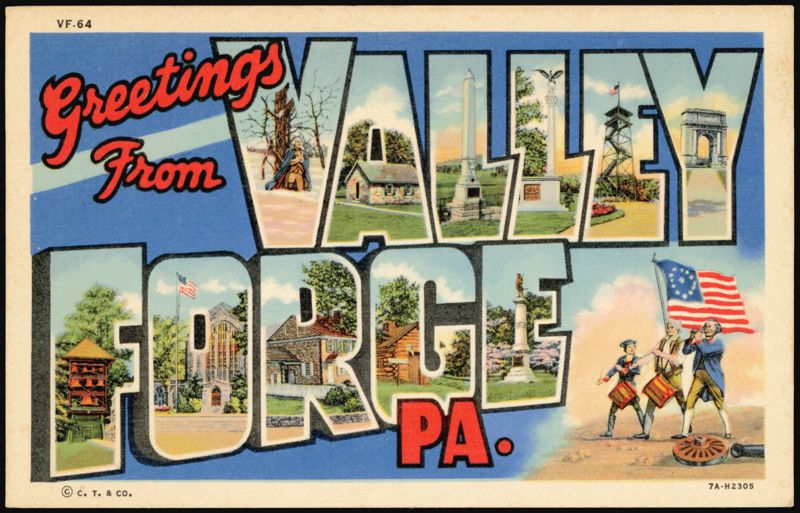 Greetings from Valley Forge Large Letter