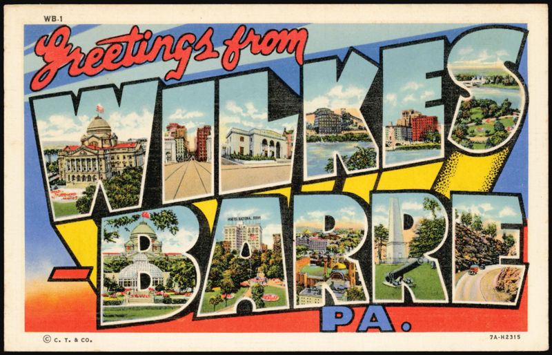 Greetings from Wilkes-Barre, PA Large Letter Pennsylvania