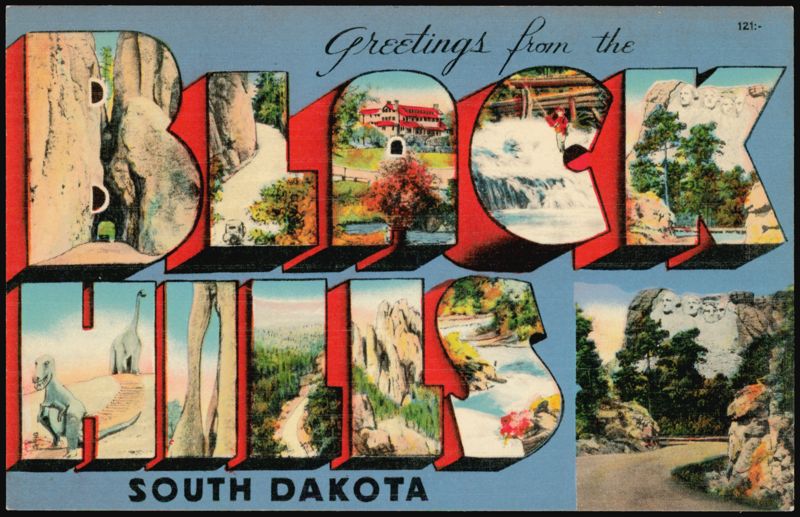 Greetings from the Black Hills Large Letter South Dakota