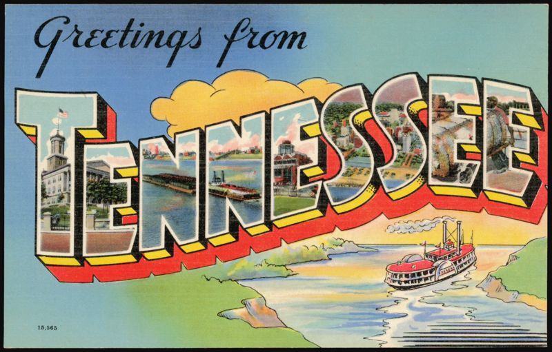 Greetings from Tennessee Large Letter