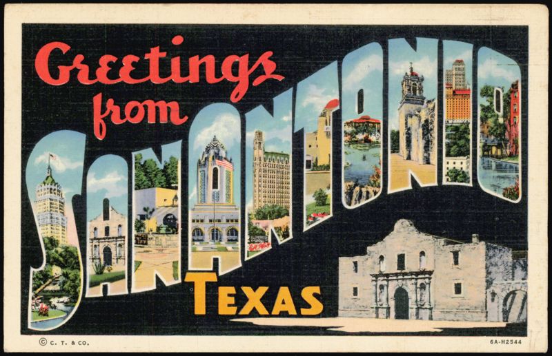 Greetings from San Antonio Large Letter
