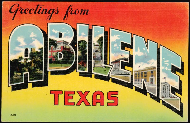 Greetings from Abilene Large Letter