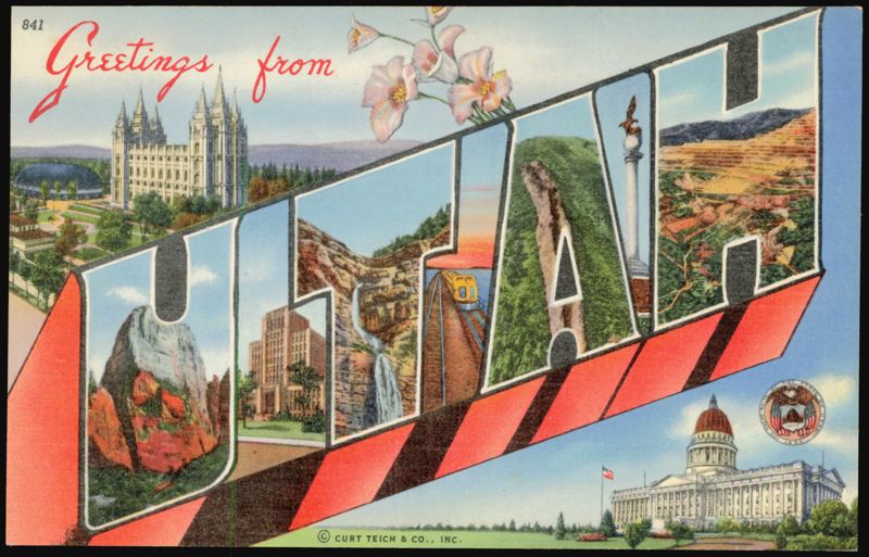 Greetings from Utah Large Letter Scenes