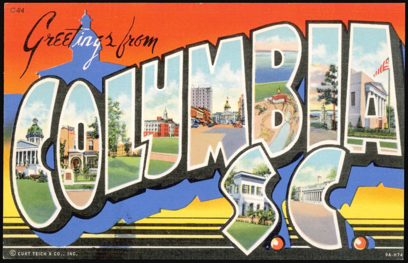 Greetings from Columbia - Large Letter South Carolina
