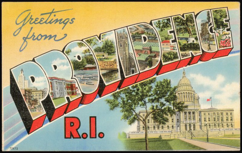 Greetings from Providence R.I. Large Letter, State House