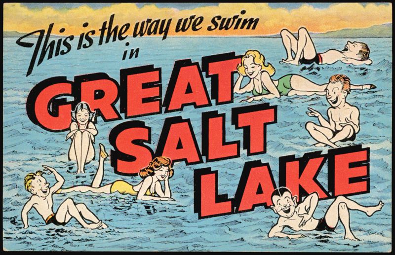 This is the way we swim in Great Salt Lake Salt Lake City Utah