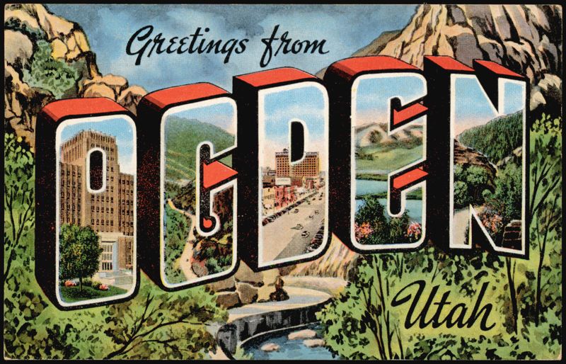 Greetings from Ogden Large Letter Utah
