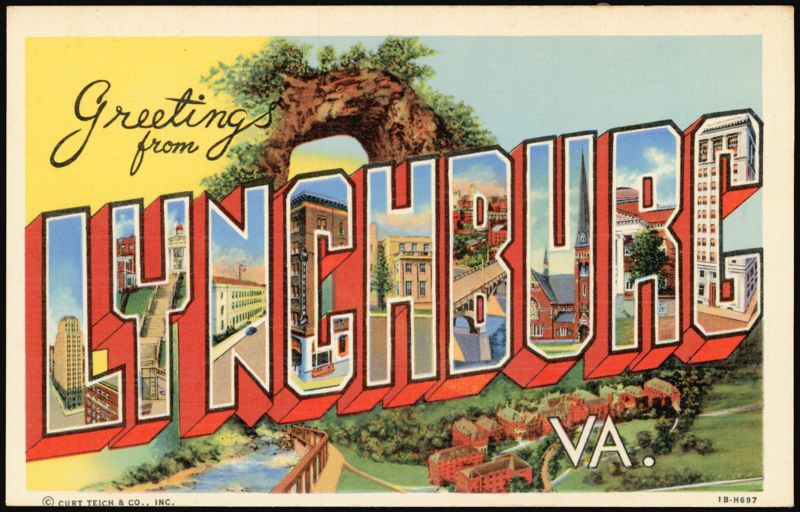 Greetings from Lynchburg Large Letter Virginia