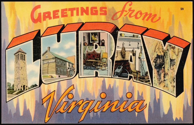 Greetings from Luray Large Letter Virginia