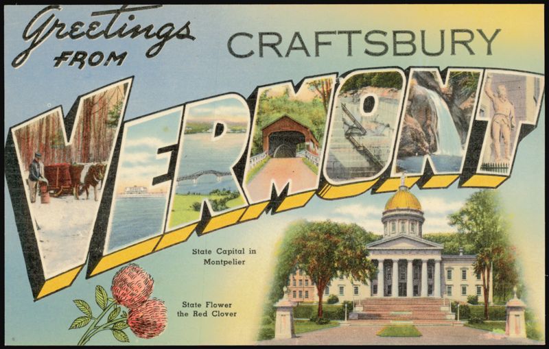 Greetings from Craftsbury, Vermont Large Letter