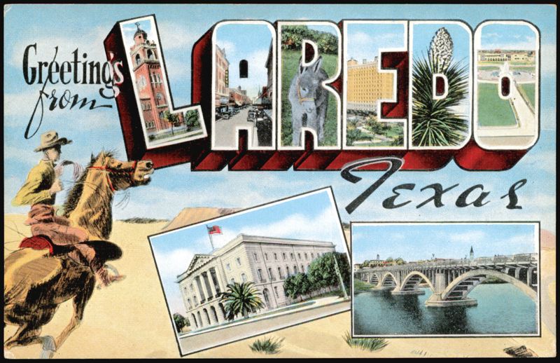 Greetings from Laredo Texas Large Letter Views