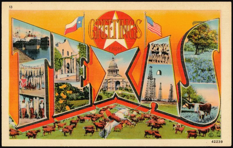 Greetings from Texas Large Letter