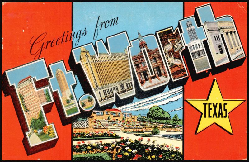 Greetings from Fort Worth, Texas Large Letter