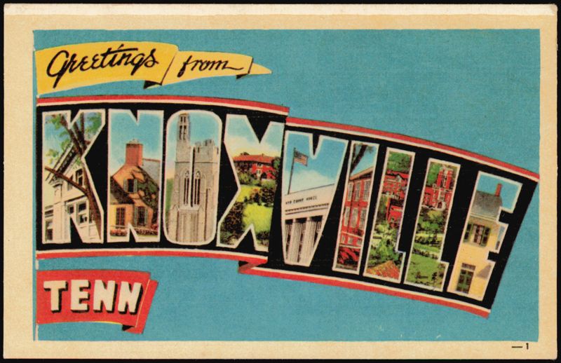 Greetings from Knoxville Large Letter Tennessee