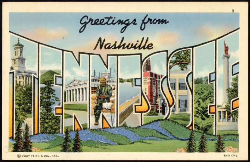 Greetings from Nashville Large Letter