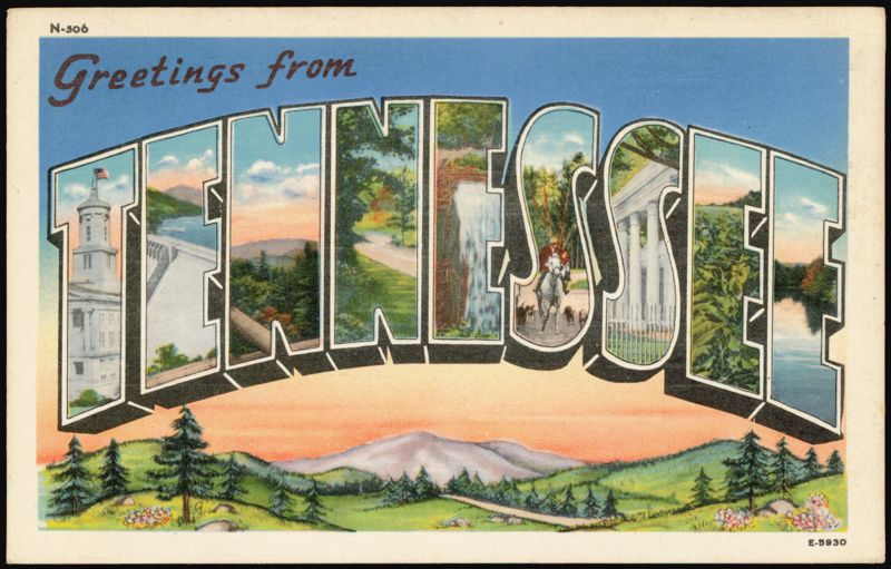 Greetings from Tennessee Large Letter
