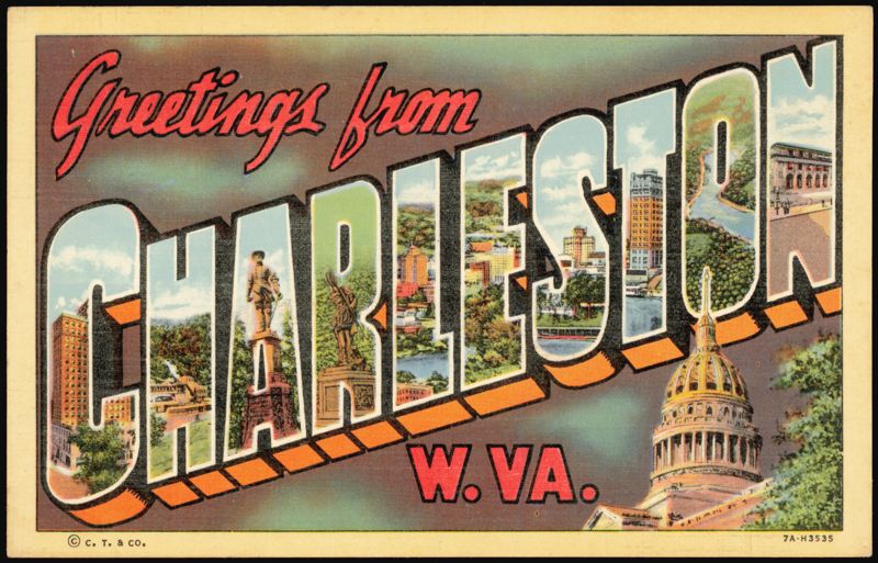Greetings from Charleston Large Letter West Virginia