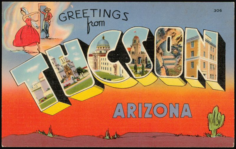 Greetings from Tucson Arizona Large Letter
