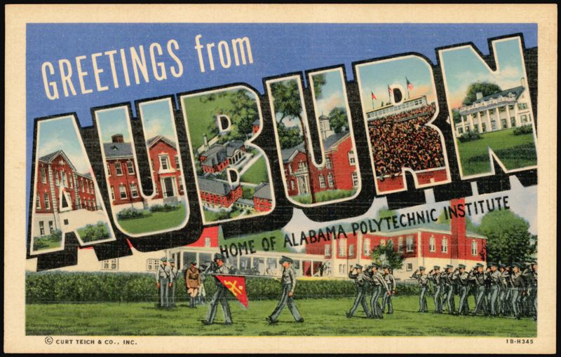 Greetings from Auburn, Alabama Polytechnic Institute