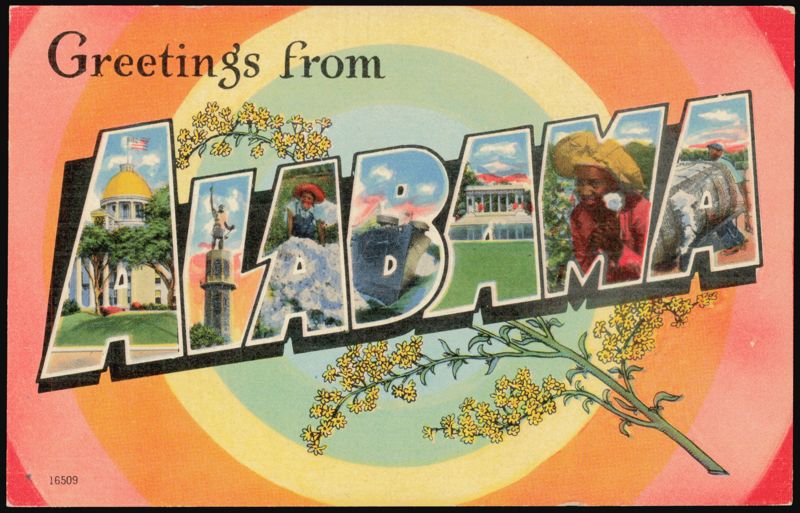 Greetings from Alabama Large Letter