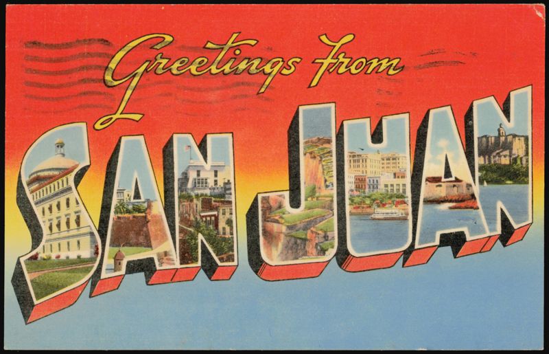 Greetings from San Juan Large Letter