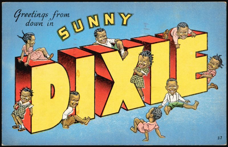 Greetings from Sunny Dixie, Caricatured Children