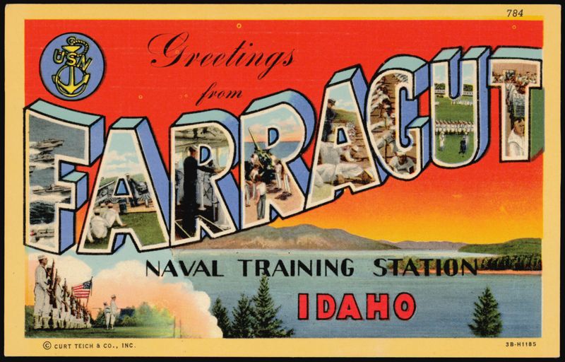 Greetings from Farragut Naval Training Station Large Letter