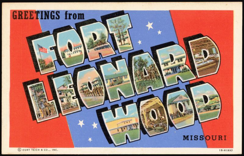 Greetings from Fort Leonard Wood Large Letter