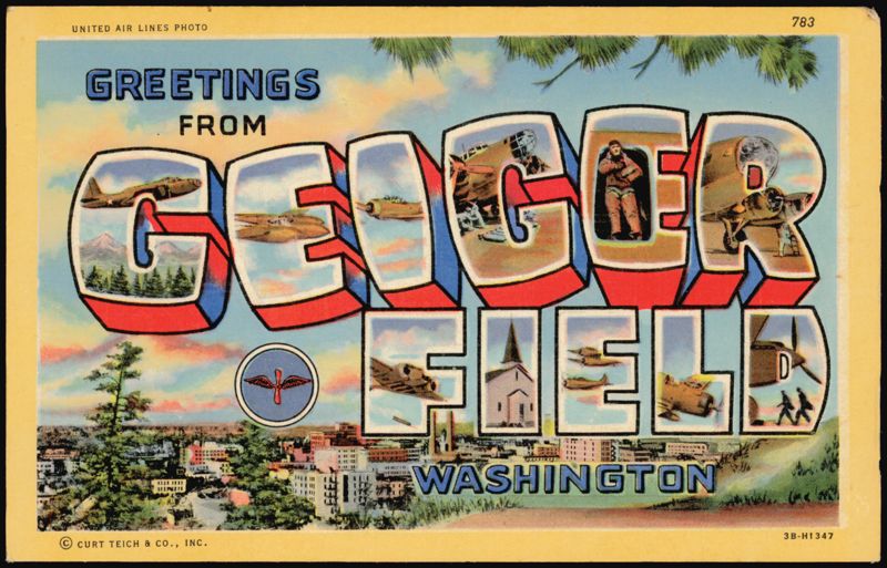 Greetings From Geiger Field Large Letter