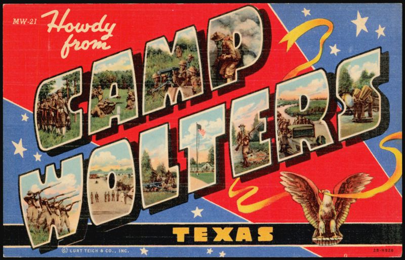 Howdy from Camp Wolters Texas Large Letter