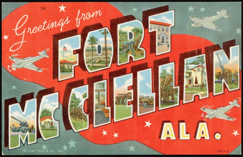 Greetings from Fort McClellan Large Letter