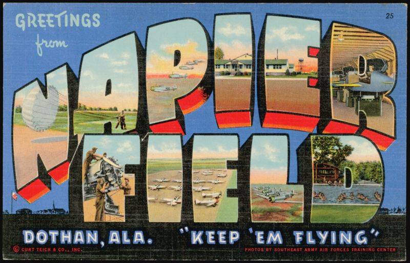 Greetings from Napier Field, Keep 'Em Flying