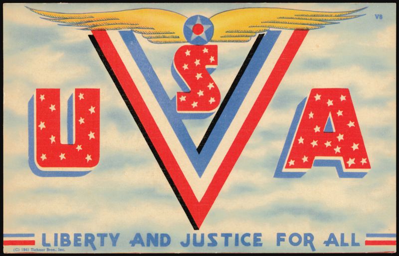 USA V for Victory - Liberty and Justice For All