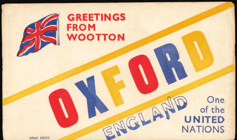Greetings from Wootton Oxford, England, UNITED NATIONS