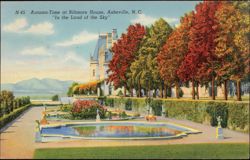 Autumn-Time at Biltmore House, 'In the Land of the Sky' Postcard