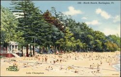North Beach, Lake Champlain Postcard